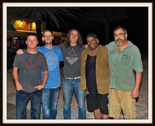 From L to R: Mike Chilton, Drums, Trevor McDannel, Bass, BEN PLOTT, Guitars/Voice, JAYAR MACK, Keys/Voice, Tommy Mignella, Sax/Vocals. Circa 2014.