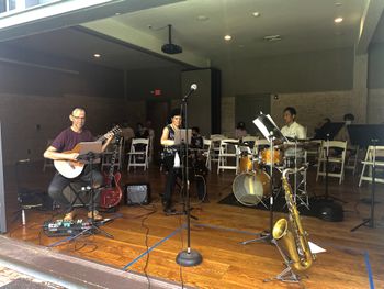 Mark McCarron, Suzanne Mueller, & Arei Sekiguchi perform Mark's "The Gift", Old Westbury Gardens, July 18, 2021