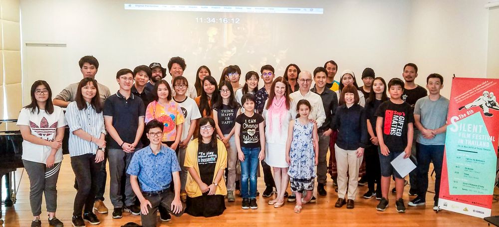 Teaching a film music workshop at the Princess Galyani Vadhana Institute of Music in Thailand