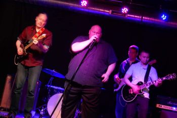March 7, 2020 @ ChezSoDo ...Matt "Guitar" Richardson (Guitar), Big Daddy Caleb (Vocals), Jake Wiese (Bass), Thai Nguyen (Guitar). - Photo by Bonnie Burgeson