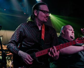 May 18, 2019 @ Bodega's Alley ...Matt Richardson (Guitar) and Big Daddy Caleb (Vocals) - Photo by Audrey Hertel