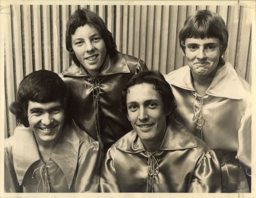 The MENU - winners of the 2SM Pepsi Pop Poll at Sydney Stadium, 1969. BrianNicholls, MarioMillo, VinceMoult, MarkFriedland