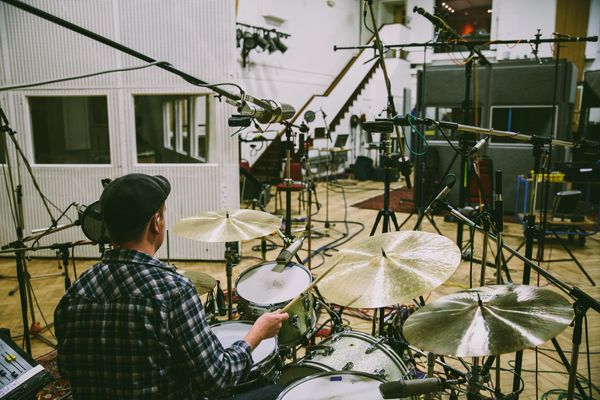 Recording at Abbey Road Studios, London