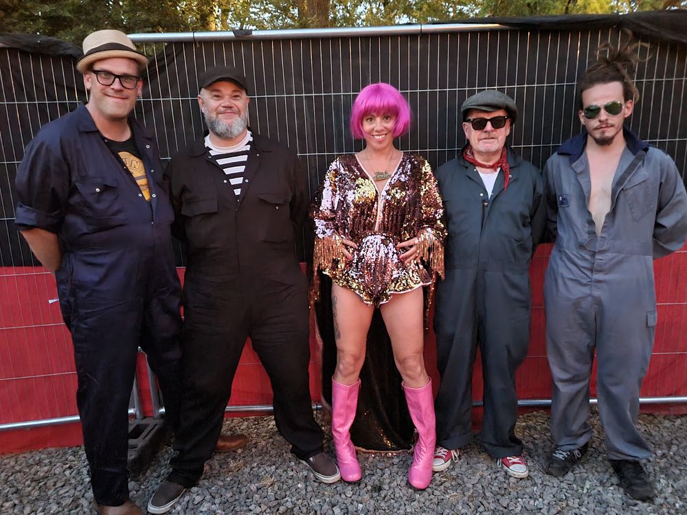 I BORROWED THIS AMAZING SUIT, WHAT A FAB BAND!