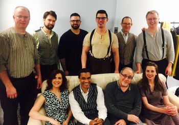 The pit band for "Bright Star," Steve Martin and Edie Brickell's bluegrass musical, produced by Front Porch Theatricals in Pittsburgh.