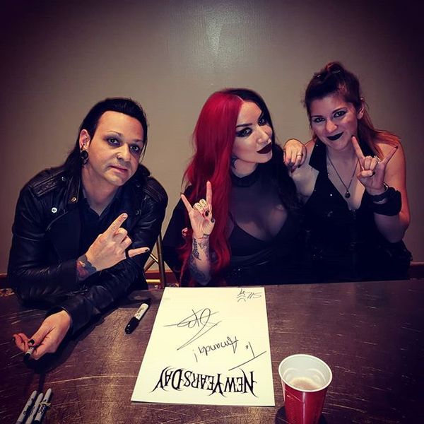 Got to meet Ashley Costello from New Years Day. They put on one hell of a concert.