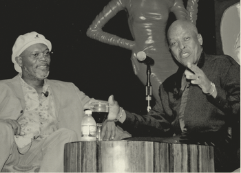 Here, the “David Porter and Friends Show” welcomes guest Samuel L. Jackson at the Horseshoe Casino. David’s touring show was themed around the concept of “The Tonight Show” with live musical acts and interviews.