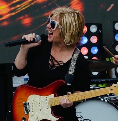 Diane Durrett singing on stage