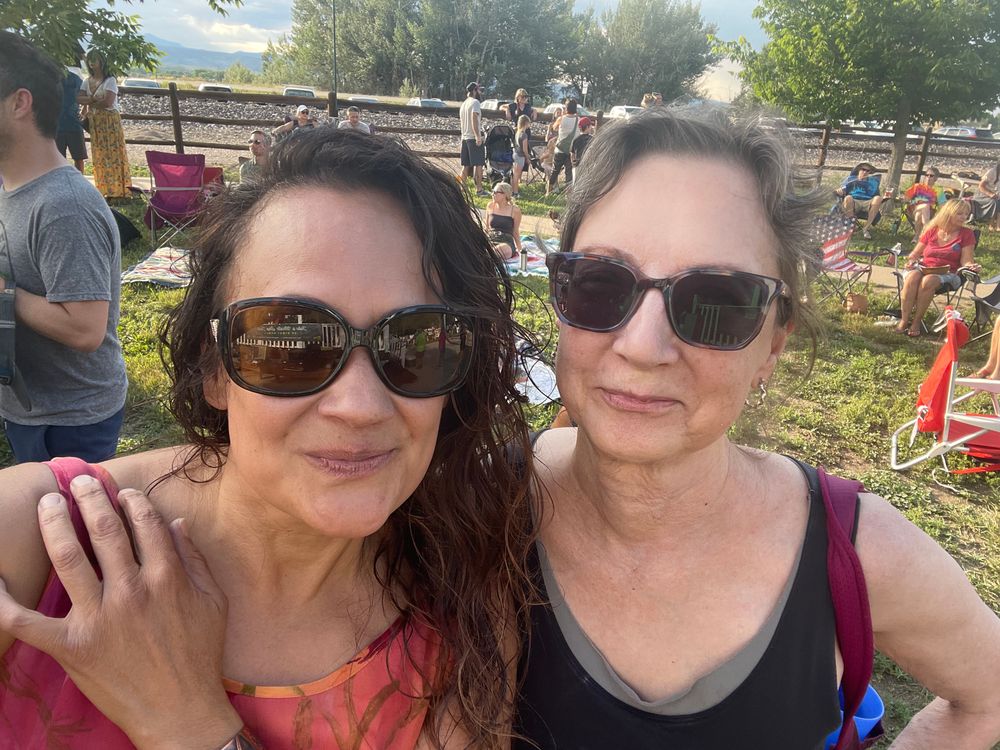 Rhythm on the Rails in Niwot with long time friend and publicist Suzanne Lainson