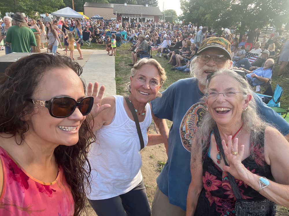 Rhythm on the Rails in Niwot with long time friends and fans Corrine and David