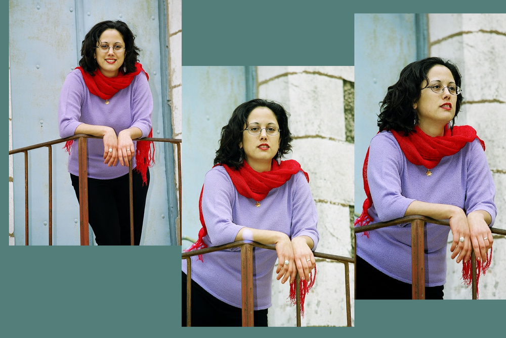 Merav just standing on a balcony in Jerusalem and reflecting