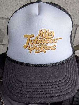 Black Snap Back Trucker Hat