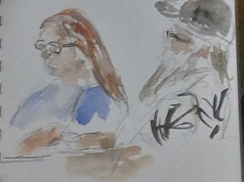 Priscilla and Howard quick sketch