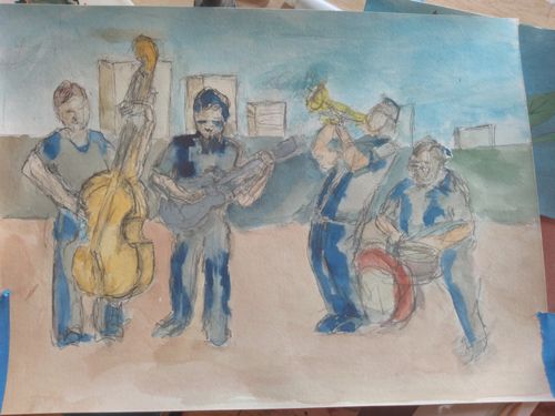 Escargot Jazz in progress