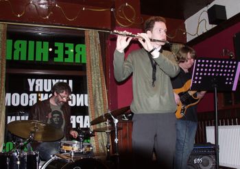 On Flute, Mark Jones Quartet present jazz and world song classics, at the Pilgrim Pub, Liverpool centre