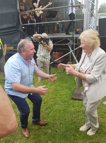 Peter and Anna May McHugh of the National Ploughing Championships in the party spirit at Moynalty.Hugh