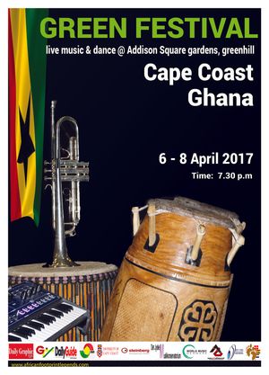 GREEN FESTIVAL
CAPE COAST - GHANA
Click for Green Festival 2016 - last years Photos
https://www.flickr.com/photos/maggiemaps/with/25929423664/