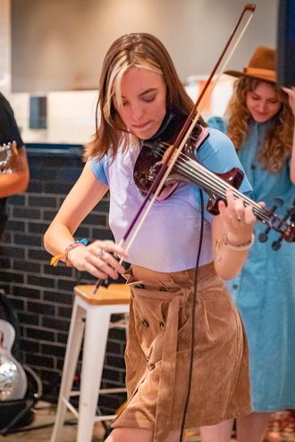 Julia's performance alongside 49 Burning Condors at An Evening of Music by Women, presented by the Ladybug Festival. August 2021.