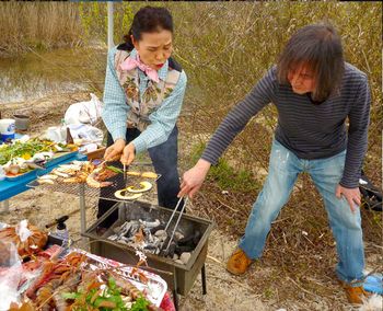 Perhaps 12 guests come to this gathering with beautiful food, dogs, good conversation and resting looking out at the water. The sound of the lapping of the water is contentment.