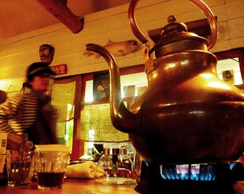 Did I say that Kata makes wonderful espresso and even better drip coffe done in a slow and loving way? He does. We stop to buy a ceramic bowl at the young chef’s pottery shop. Lucky us to be able to take home a few precious arts of this country.