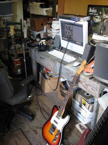 Big Garage Studio (circa 2005...around the time I CAN'T GIVE YOU ANYTHING BUT LOVE was recorded.) 2005