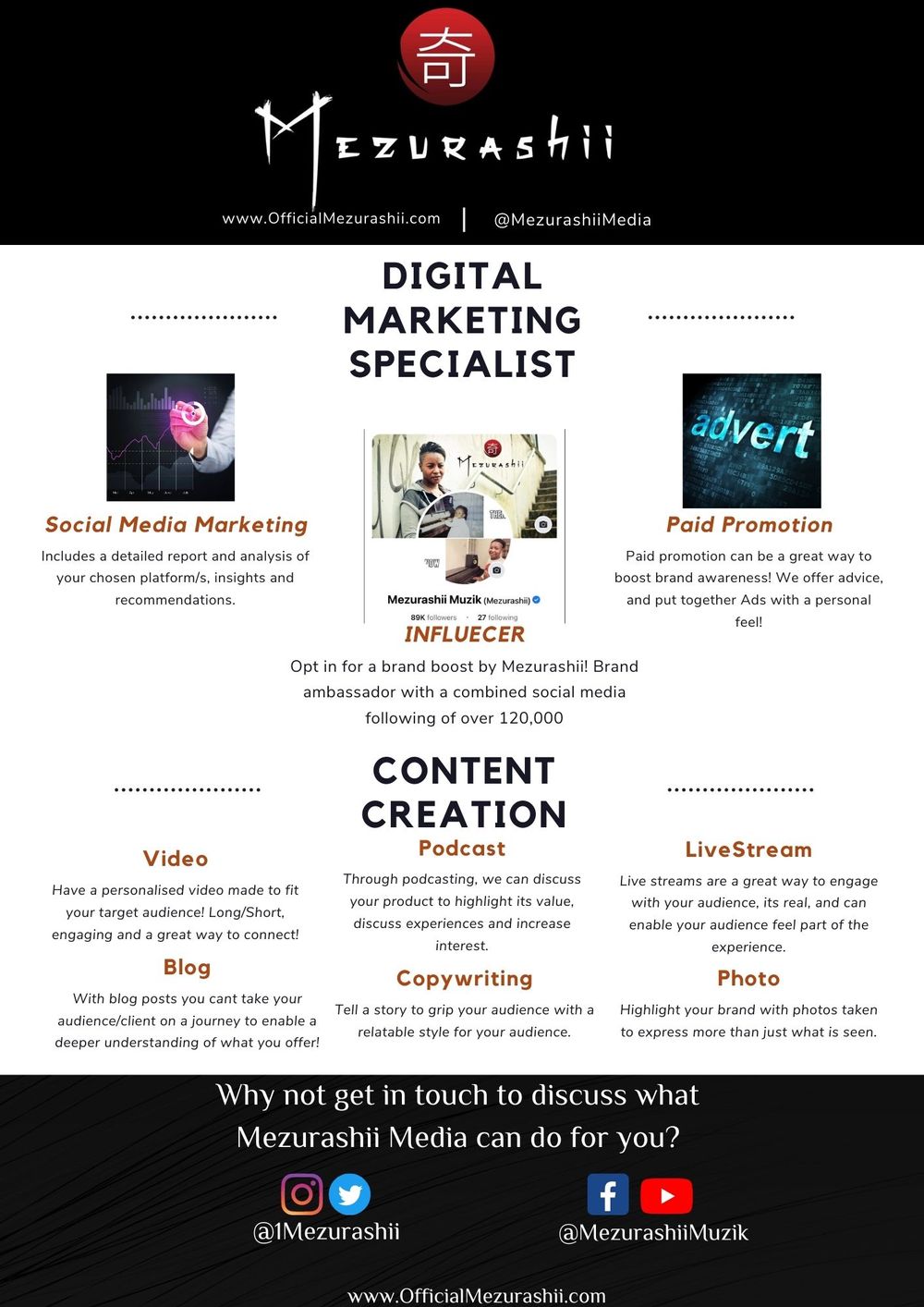 What we offer :)