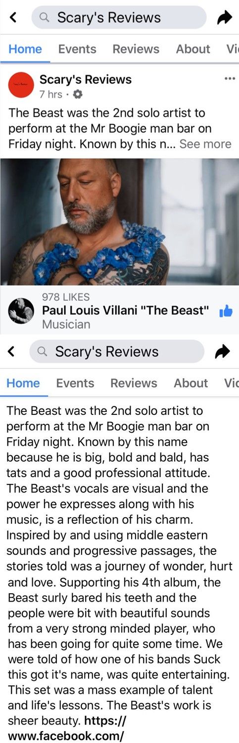 Review of Solo Set - Boogie Man Bar Jan 2020