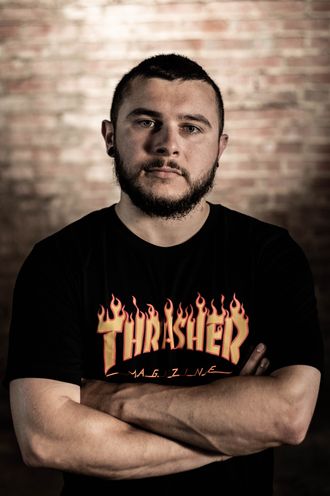 Guitarist Brett Dronet