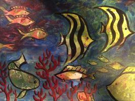 Fish painting sample, Kim Adlerman