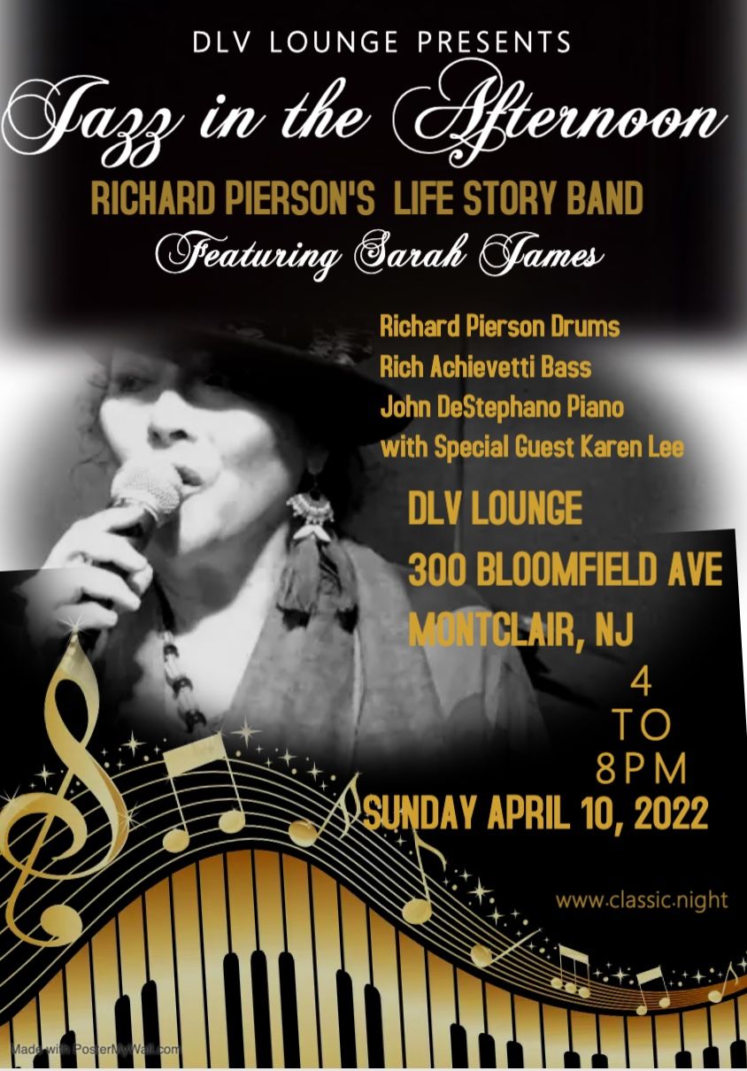 A really nice gig and a shout out to RICHARD PIERSON and his LIFE STORY BAND also featured on this gig is the wonderful drummer and percussionist, Bruce Tyler