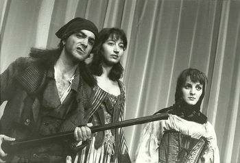 Sans-culottes Scott Lowell, Adrianne Krstansky and Treva Tegtmeier in Christopher Cartmill's INCORRUPTIBLE