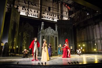 Christopher Cartmill's production of Goethe's Faust — The Witch's Spell Goethe's FAUST directed by Christopher Cartmill, set design by Bo Ra Kwan, costumes by Sarah Zinn and lighting design by Catherine Cusick — pictured, the ensemble — by Matt Pilsner