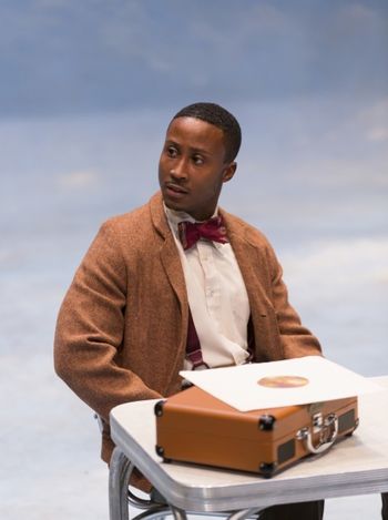 Christopher Cartmill's production of Schiller's LOVE AND INTRIGUE (Miller) Mason Gross School of the Arts production with set by Matthew Crane, lights by Jason Flamos and costumes by Christianne Bakewell (David Pegram as Miller) photo by Matt Pilsner.