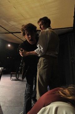 Kevin Mannering (Gabriel) and Johnny Coyle (Nick) in the 2009 Flournoy Playwright production of Christopher Cartmill's THE APOTHEOSIS OF VACLAV DRDA