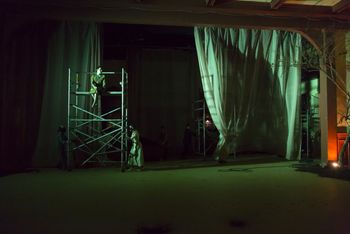 Christopher Cartmill's production of August Strindberg's A DREAM PLAY (Plague Comes) The Ensemble in August Strindberg's A DREAM PLAY, directed by Christopher Cartmill with sets by Claudia Barragan, lights by Casandra Zeugin & costumes by Sarah Zinn (photo by Matt Pilsner).