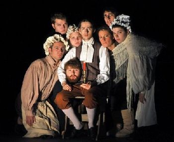 A scene from the University of West Virginia production Christopher Cartmill's adaptation of THE LEGEND OF SLEEPY HOLLOW