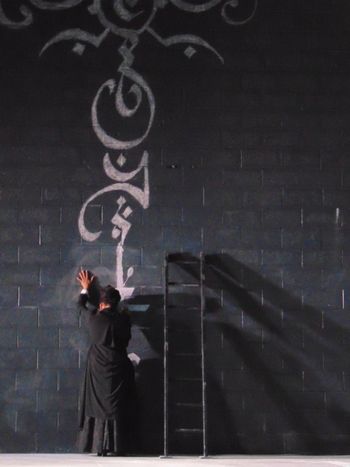 Christopher Cartmill's production of Goethe's Faust — Dark Night of the Soul Goethe's FAUST directed by Christopher Cartmill, set design by Bo Ra Kwan, costumes by Sarah Zinn and lighting design by Catherine Cusick — pictured Ashley Williams, photo by Christopher Cartmill