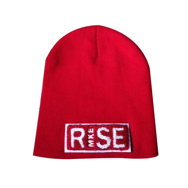 Red RiSE Short Skully with Red and White RiSE patch