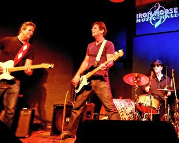 TSC, D, J, DJr Iron Horse 2017 Doug Jr., John and Doug Sr. at The Iron Horse May 12, 2017. Photo by Sara Jane Maki