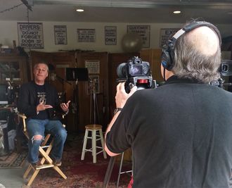 Director Kelly McAllister on set: Strong Tea