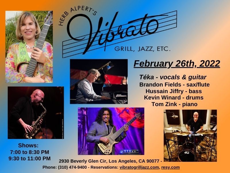 HERB ALPERT’S VIBRATO GRILL IS LA’s PREMIERE JAZZ AND DINING SPACE. Managed by business partner and daughter, Eden Alpert, Vibrato offers world-class music and outstanding contemporary American cuisine.