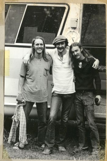 SC_DA_LL David Anderle's motor home became "Dave's Ribs" and was the late late night hang out where the time was always 2:25AM (notice clock over David's head). Dave's Ribs never closed until the clock read 2:30, which it never did.