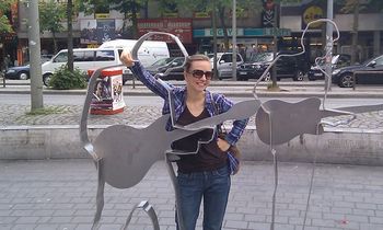 On vacation in Hamburg Germany. Checked out the Reeperbahn to see where the Beatles first started gigging.