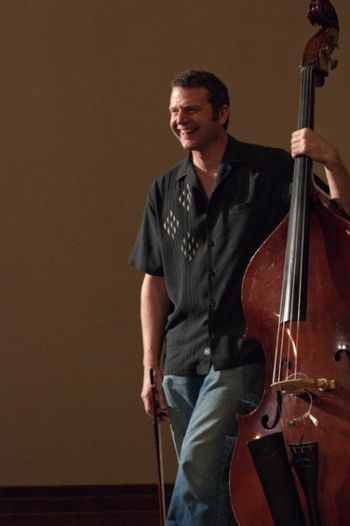 old_church_performance-_Rich_double_bass__2 Rich at the Old Church during the Walking Willows CD Release Concert. Photo by Julie Keefe.