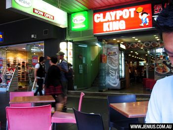 Claypot King where I've had dinner for 2 out of the last 3 nights in Melbourne. Great food & very inexpensive. Both times I was the only non-Asian eating there which I took as a very good sign.