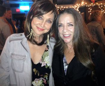 October 16, 2018. Pam Tillis and Carlene at The Bluebird Cafe in Nashville, TN at Carlene Carter's Wonderful World of Women Who Write!