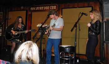 April 8, 2014. The Station Inn. Nashville, TN. Thank you to Music City Mike for this photo from the Carter Girl CD release show with special guests Sam Bush and Elizabeth Cook!