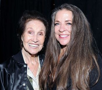 June 7, 2019. Nashville Palace. "This picture is so precious to me! Me and Jan Howard. A true country legend, but most of all to me she has been family! I have known her all my life. She has been my Auntie, my girlfriend, my safe haven from crazy ex-husbands at times, and always there if I called! I love and admire her so much!" Photo by Vicki Langdon.