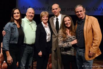 April 7, 2014. Country Music Hall of Fame. Nashville, TN. An Intimate Evening with Eddie Stubbs on WSM Radio. Daughter Tiffany, brother Dean and sister Lori Lynn Smith, Eddie Stubbs, CC, husband Joe Breen.