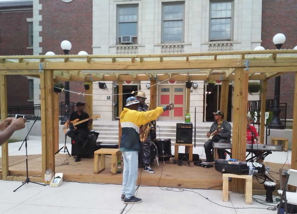 Larry Taylor leads the Soul Blues Healers in bringing blues to the Austin Town Hall Park on Chicago's West Side, August-Sept. 2022, in partnership with CAYTA.